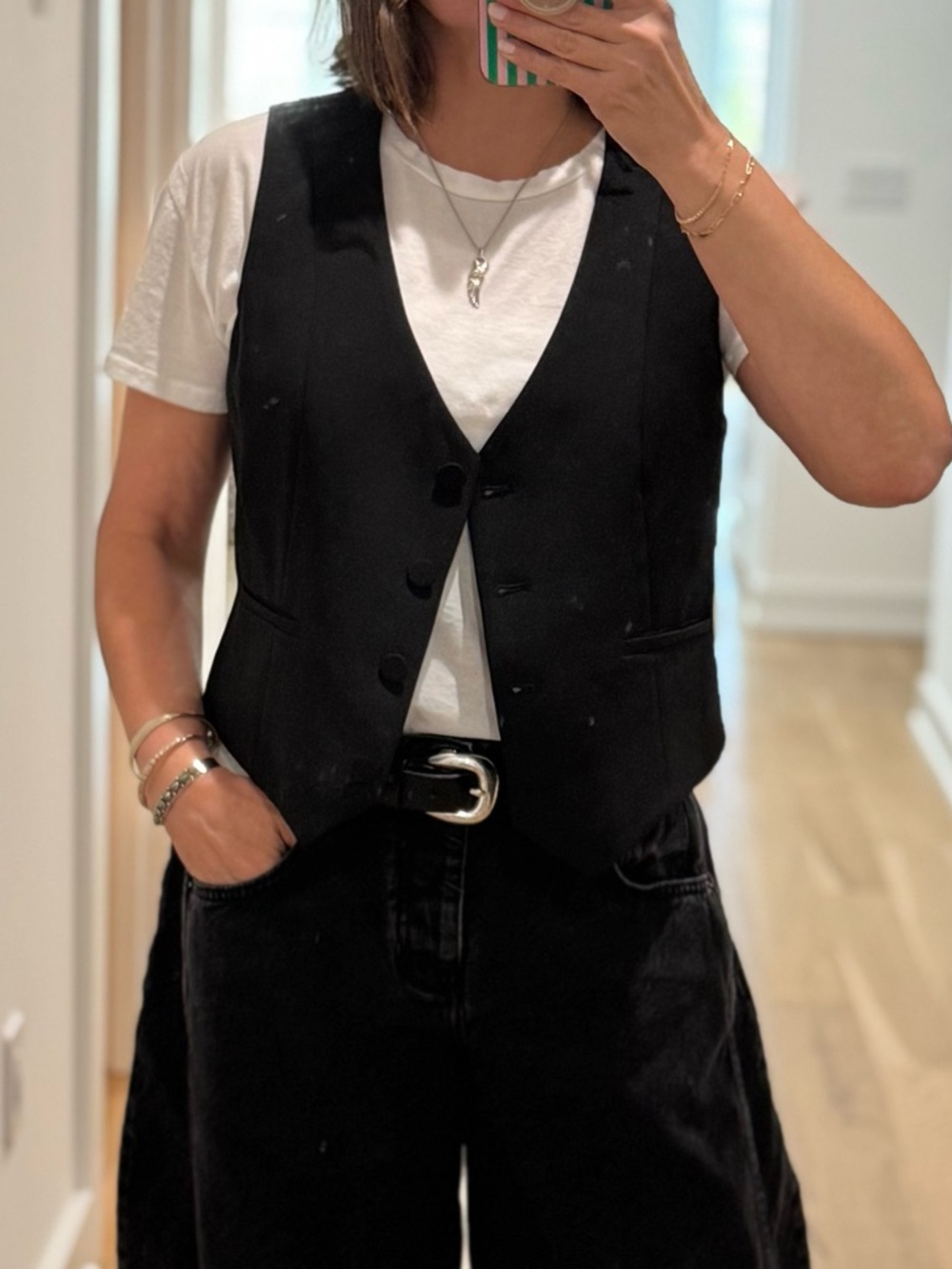 NWT Black Mason d’ Amelie Paris Vest
